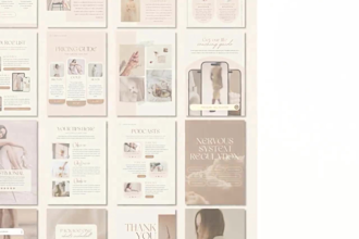 design canva ebook lead magnet coaching workbook template bundle
