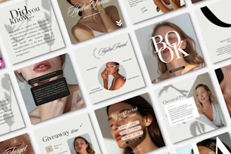 design skincare catalog canva beauty brochure cosmetic product pdf