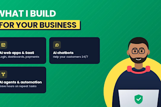 build secure ai software, ai web app, ai chatbot as full stack ai engineer