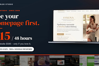 design and build your new wordpress homepage in 48 hours