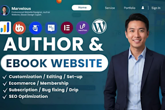build wix author website book author website ebook website author landing page