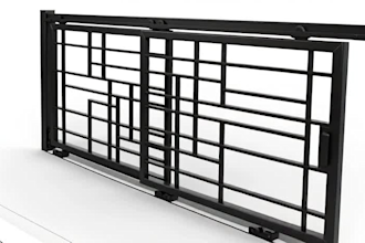 design modern main gate, grill, railing and welding drawing