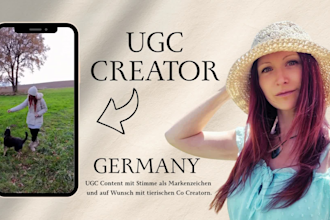 weibliche ugc videos für ihre marke erstellen