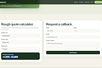 create a modern interactive website for your business