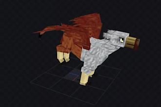 create custom minecraft 3d models animations and textures in blockbench