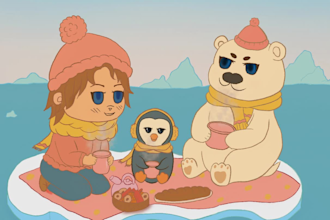 illustrate cute children book art