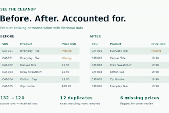 clean and format your excel or CSV data