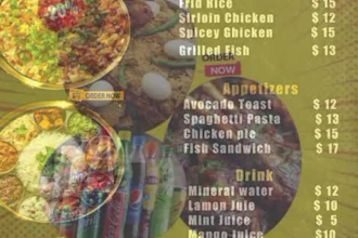 design best food flyer