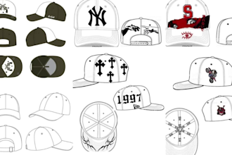 design custom hats, caps, and tech pack with 3d mockups