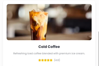 create a restaurant website with food menu