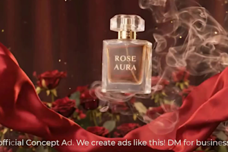 create luxury ai perfume commercial video for your brand
