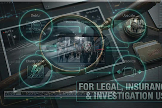 do forensic cctv and video enhancement, deblur, and clarity