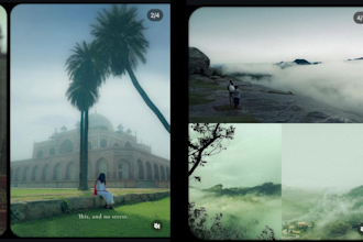 design creative photo collage carousels for instagram