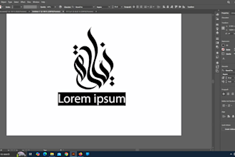 create luxury arabic logo and islamic calligraphy design