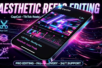 do aesthetic video editing for tiktok reels and shorts