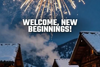 create new year christmas animation, christmas greeting lyric music video,