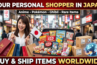 be your personal shopper in japan for anime, pokémon, ghibli, rare items