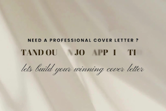 write professional cover letter for jobs and internships