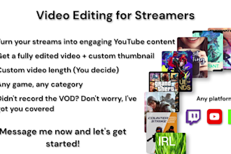 edit your live stream into a profesional youtube video