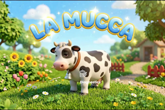 create italian pixar dinosaur learning video animation, kids learning videos