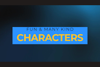create professional 2d character animations and 3d character animations