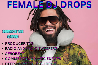 record comercial voice over radio imaging producer tag hype drop audion branding