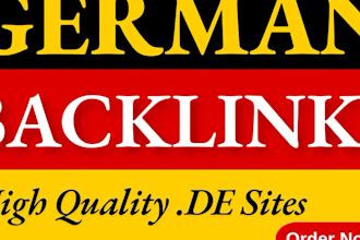 provide 100 permanent dofollow german backlinks on german de sites