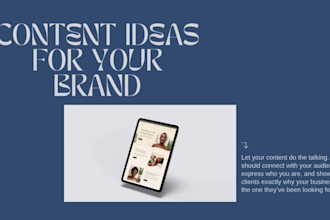 create 5 content ideas for your niche