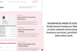 do basic wordpress website design and template customization