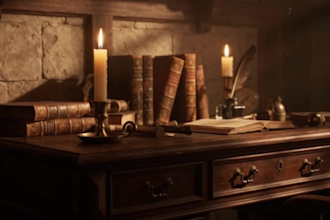 write an escape room game premise, plot, puzzles, and lore