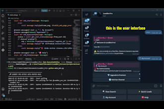 build a python telegram bot, automation bot, web scraping bot, custom bot