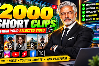clip famous youtuber videos into viral shorts tiktok reels