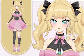 model 2d vtuber model live2d vtuber anime vtuber vtuber rigging for streaming
