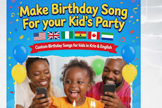 make birthday song for your kid party