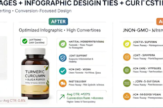 design amazon infographic and listing images