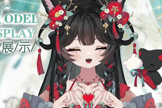 draw and do live2d rigging 2d vtuber model custom vtuber live2d model commission