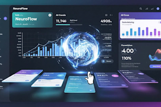design custom interactive rive animations for saas, apps and landing pages