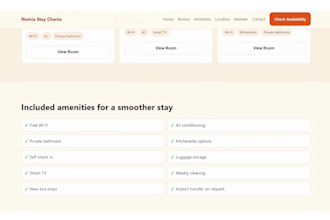 design a modern hotel or airbnb website that converts guests