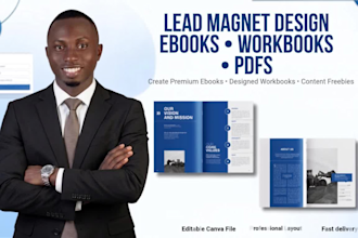 workbook ebook lead magnet pdf canva template