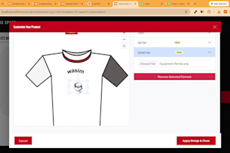 develop woocommerce product personalizer with logo and text