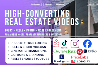 edit real estate video property tour airbnb listing video cinematic reels