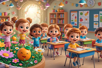 create 3d cartoon animation ,storytelling videos and kids music video using ai