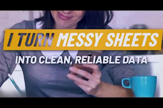 clean, organize, format, marge, excel spreadsheet