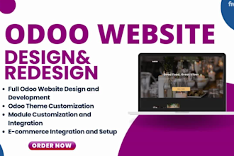 custom odoo website design odoo ecommerce odoo module odoo theme customization