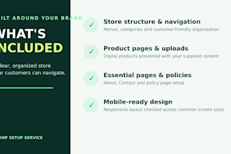 set up a branded payhip store with products and pages