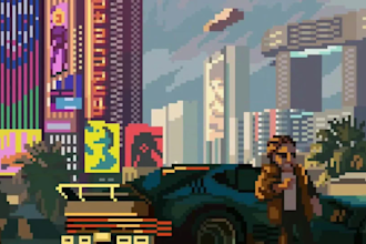 create pixel art parallax background pixel landscape environment pixel scene art