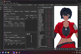 do an smooth rigg for your vtuber model in live2d software