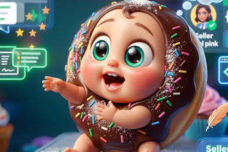 create custom 3d pixar style character
