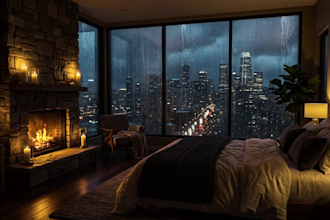 create cozy relaxing rain video for your youtube channel, cozy meditation video