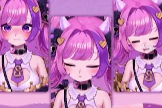create anime vtuber, anime vtuber commission live2d vtuber model and rigging